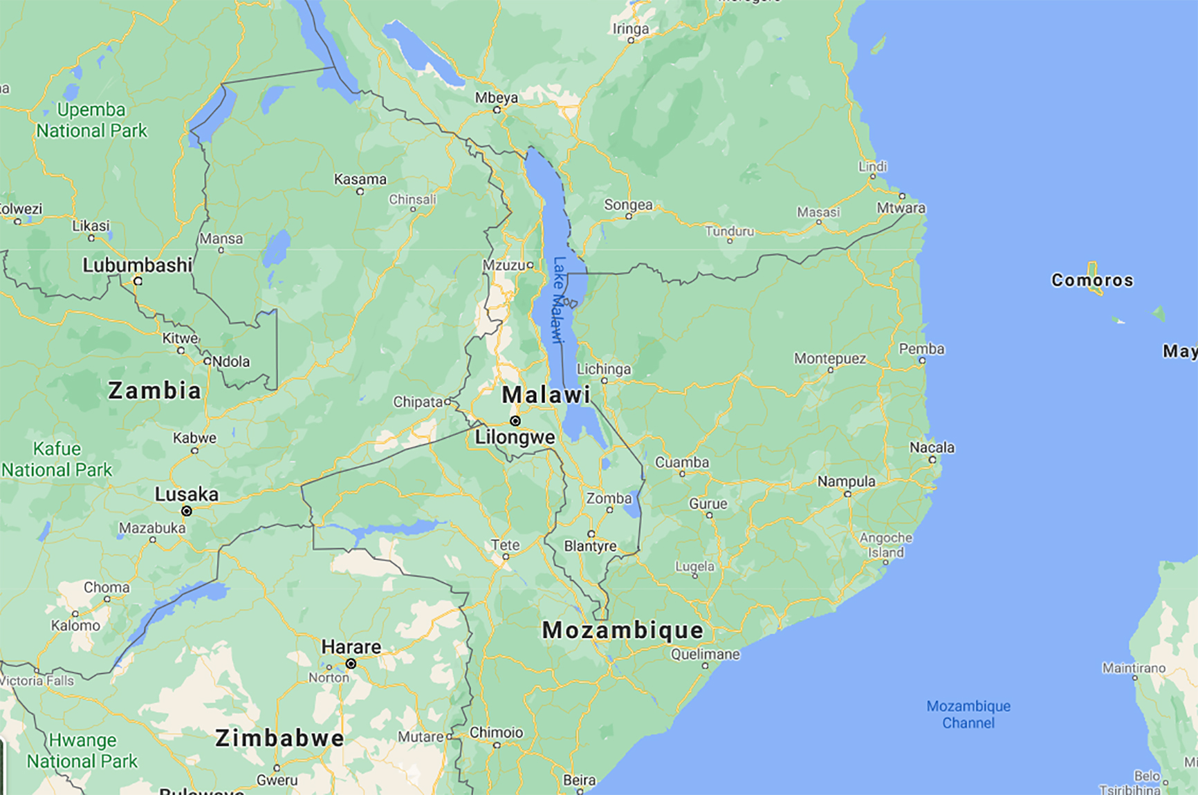 Cuál es la capital de mozambique